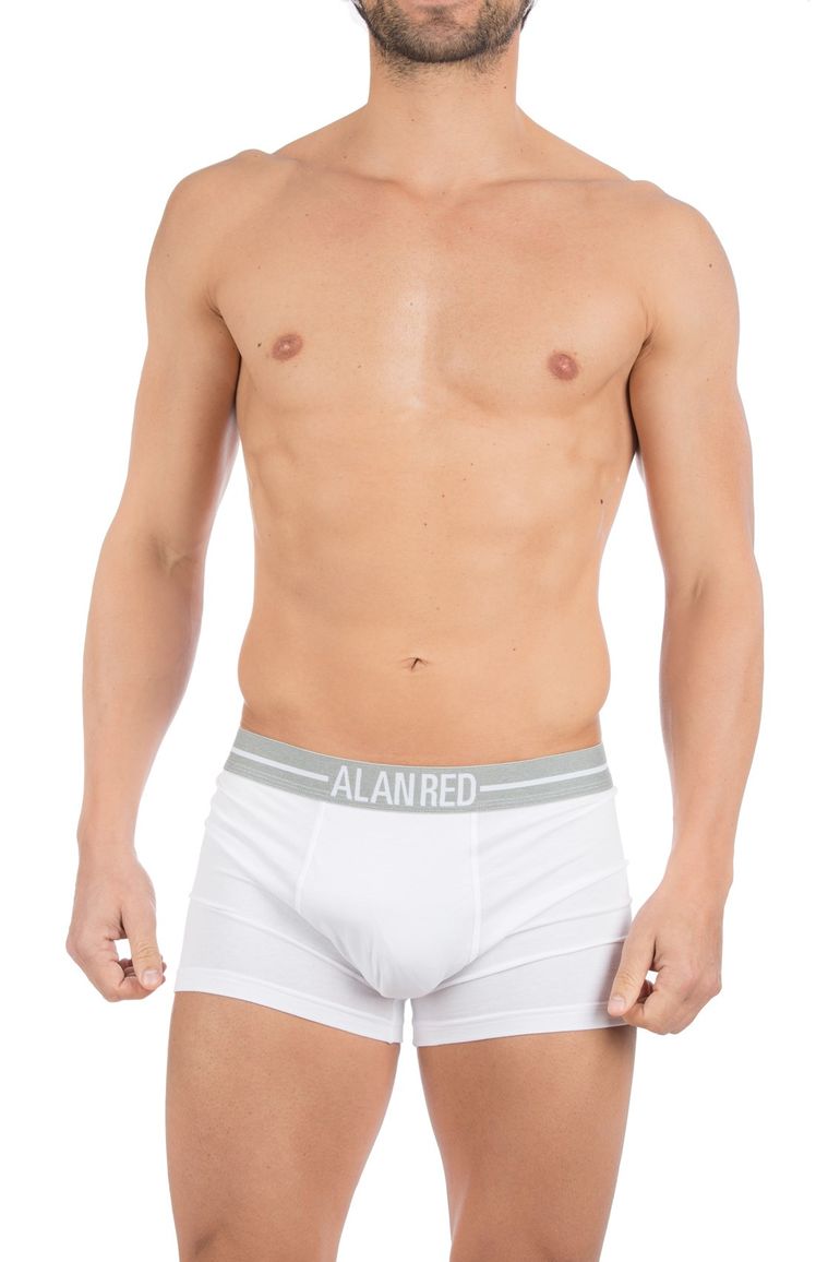 Alan Red boxershorts 2-pack Wit