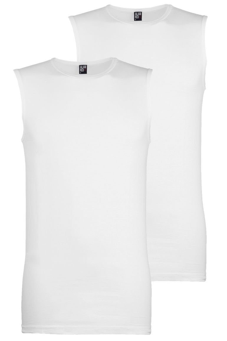 Alan Red tanktop wit