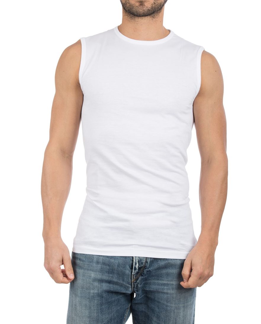 Alan Red tanktop wit 2-pack