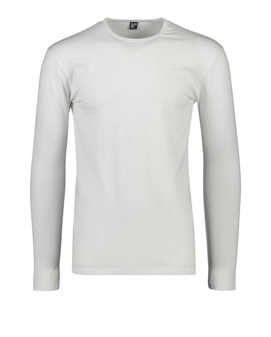 Alan Red Olbia t-shirt wit effen katoen