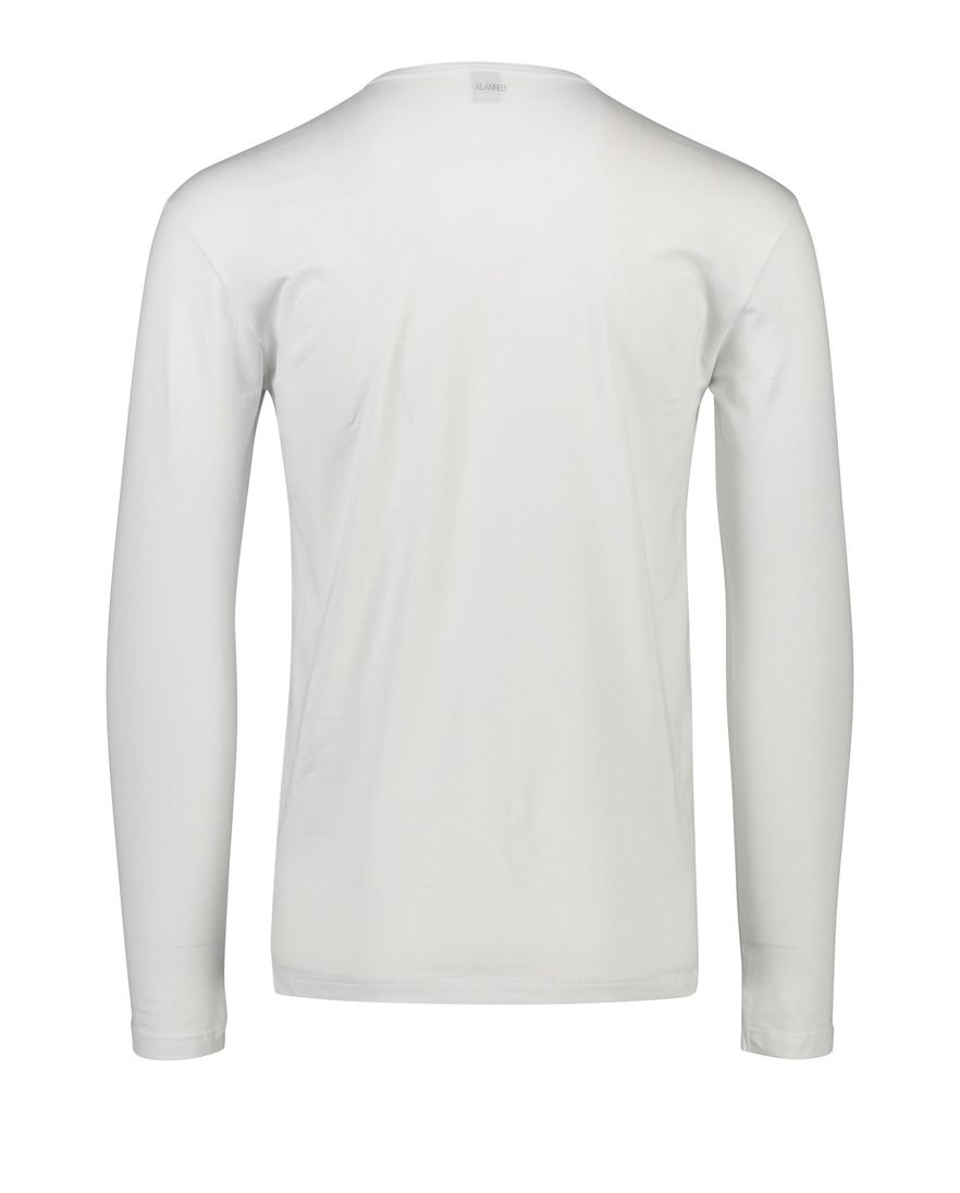 Alan Red Olbia t-shirt wit effen katoen