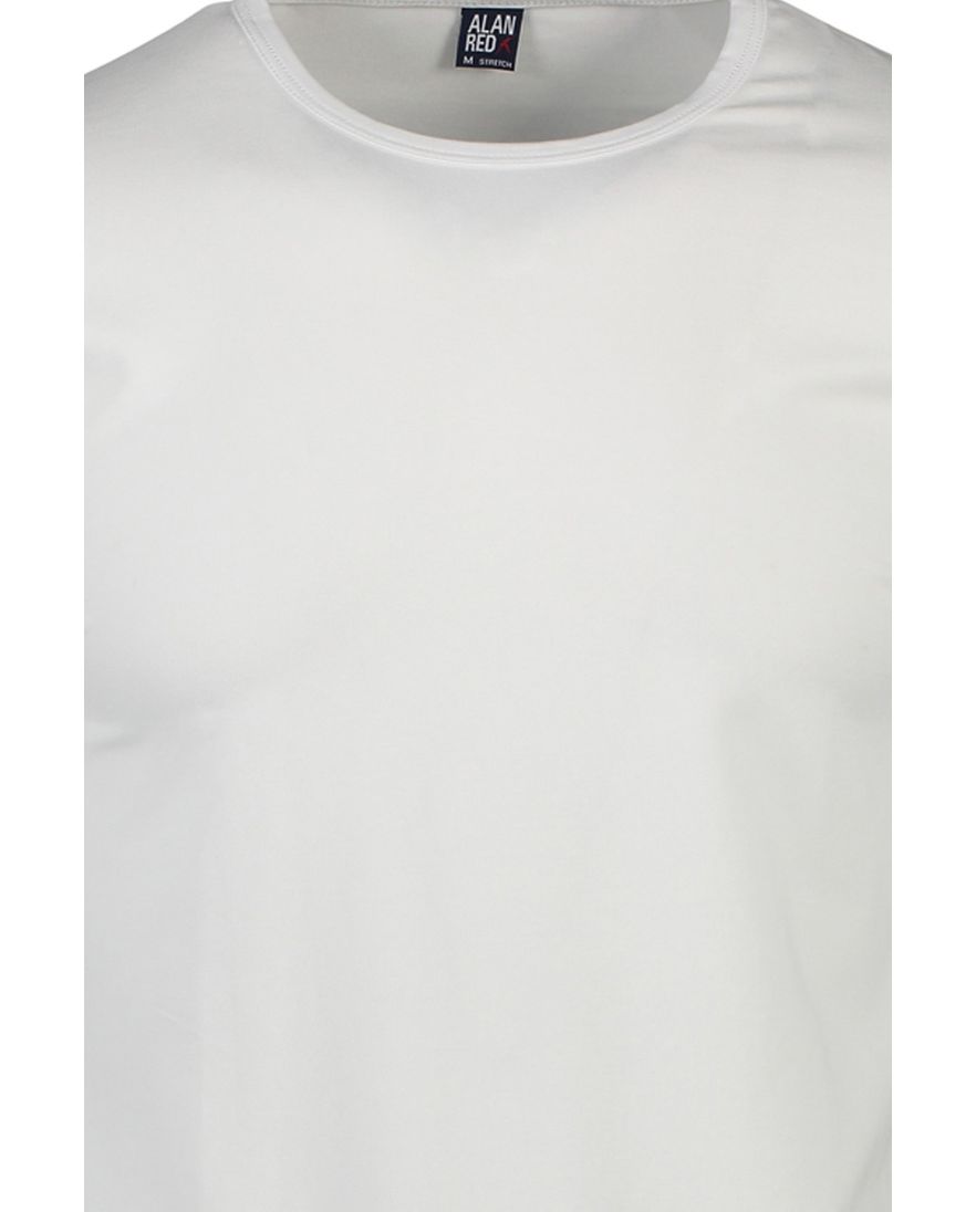 Alan Red Olbia t-shirt wit effen katoen