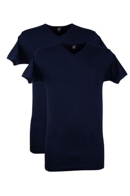 Alan Red Alan Red t-shirt effen Vermont katoen donkerblauw 2-pack