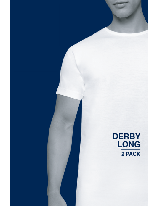 T-shirt KM ml 7 Alan Red effen katoen donkerblauw