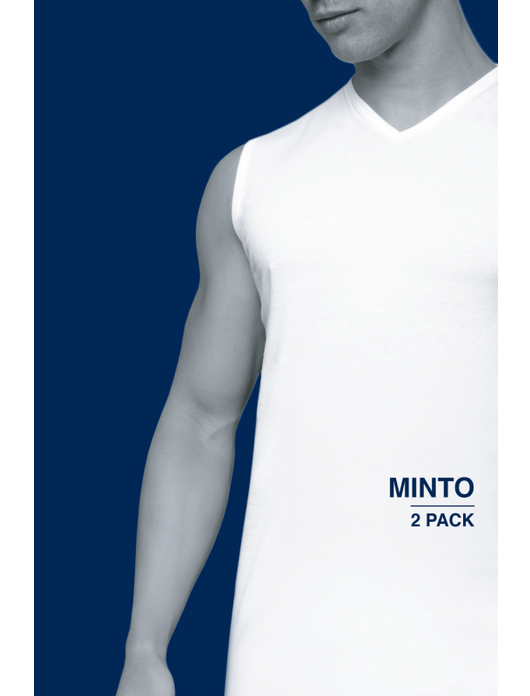 Alan Red tanktop Alan Red t-shirts aanbieding zwart effen katoen Alan Red Minto tanktop zwart