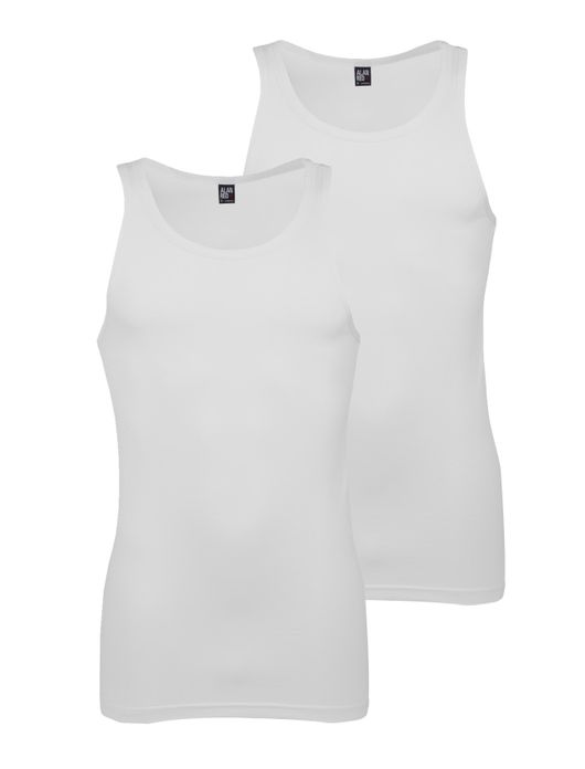 singlet Alan Red Alan Red t-shirts aanbieding effen katoen wit