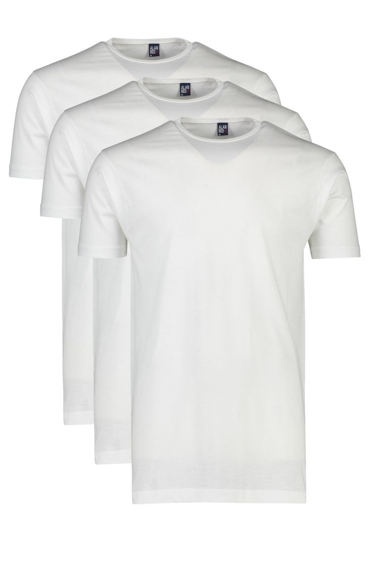 t-shirt Alan Red Alan Red t-shirts aanbieding effen katoen wit