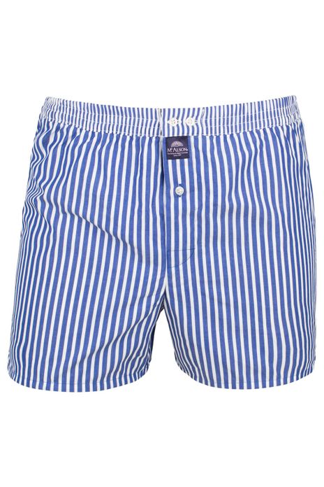 McAlson boxershort blauw gestreept katoen