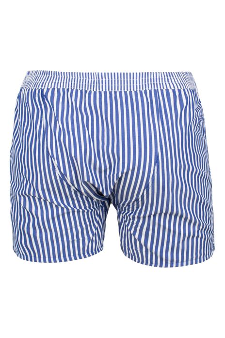 McAlson boxershort blauw gestreept katoen