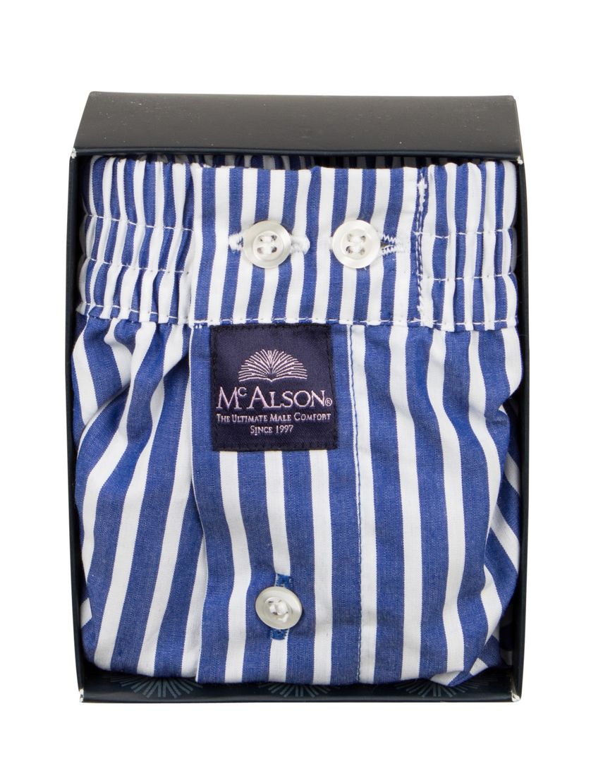 boxershort McAlson blauw gestreept