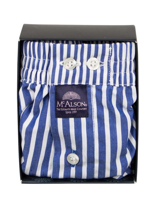 McAlson boxershort blauw gestreept