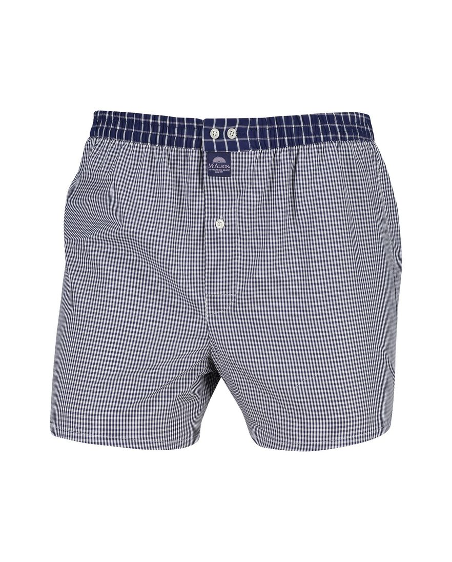 McAlson boxershort donkerblauw geruit