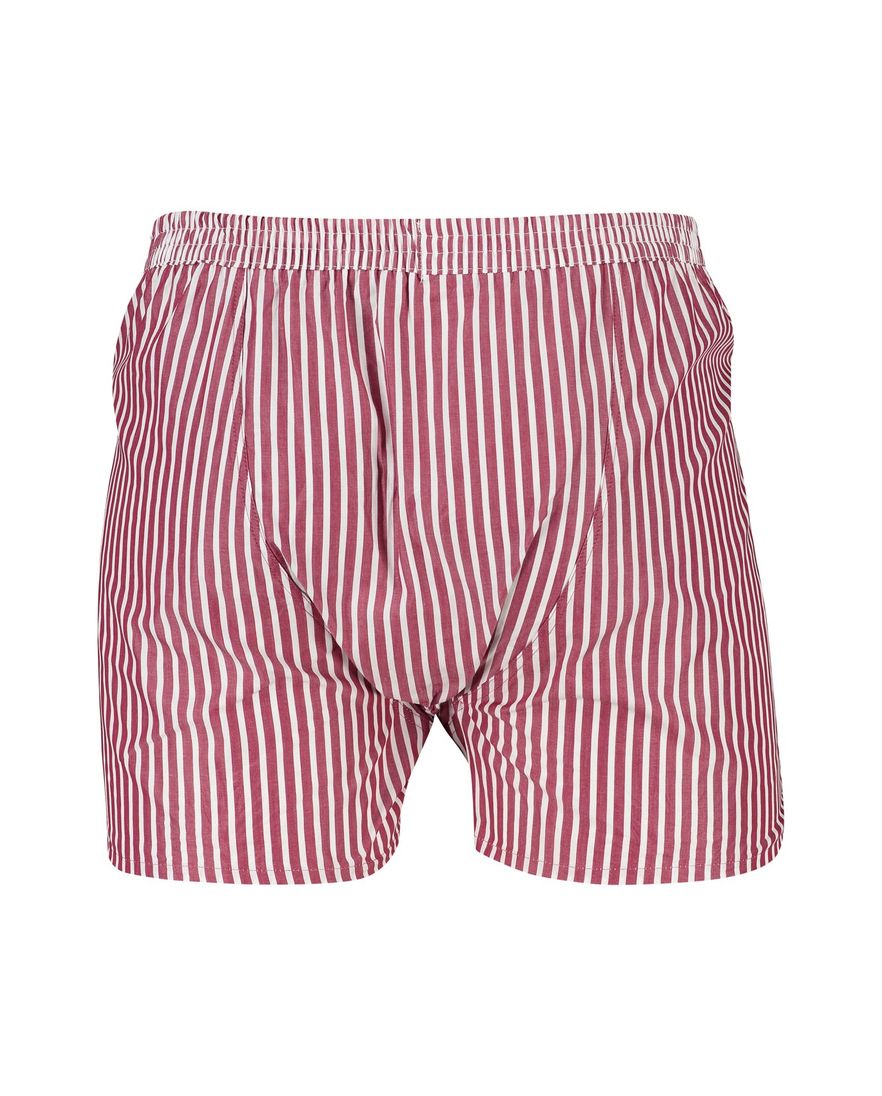 Mc Alson boxershort rood wit gestreept katoen