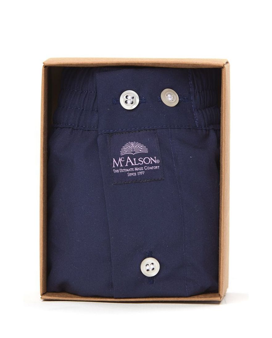 Mc Alson boxershort navy met binnenbroek