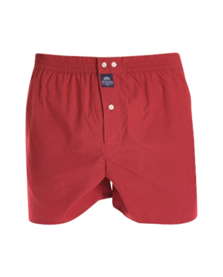 McAlson boxershort effen rood katoen