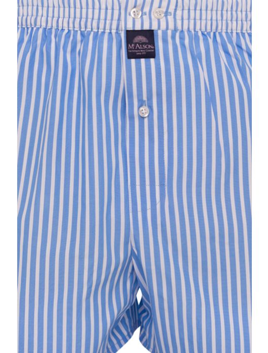 McAlson boxershort lichtblauw gestreept