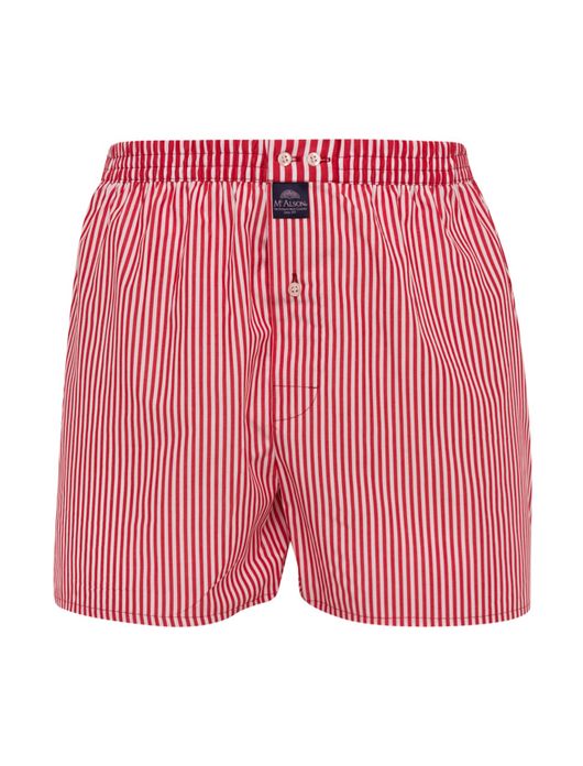 Boxershort rood wit gestreept McAlson