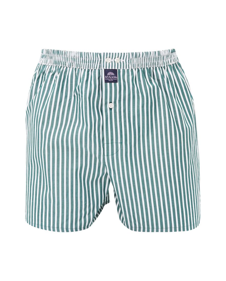 Mc Alson boxershort groen gestreept