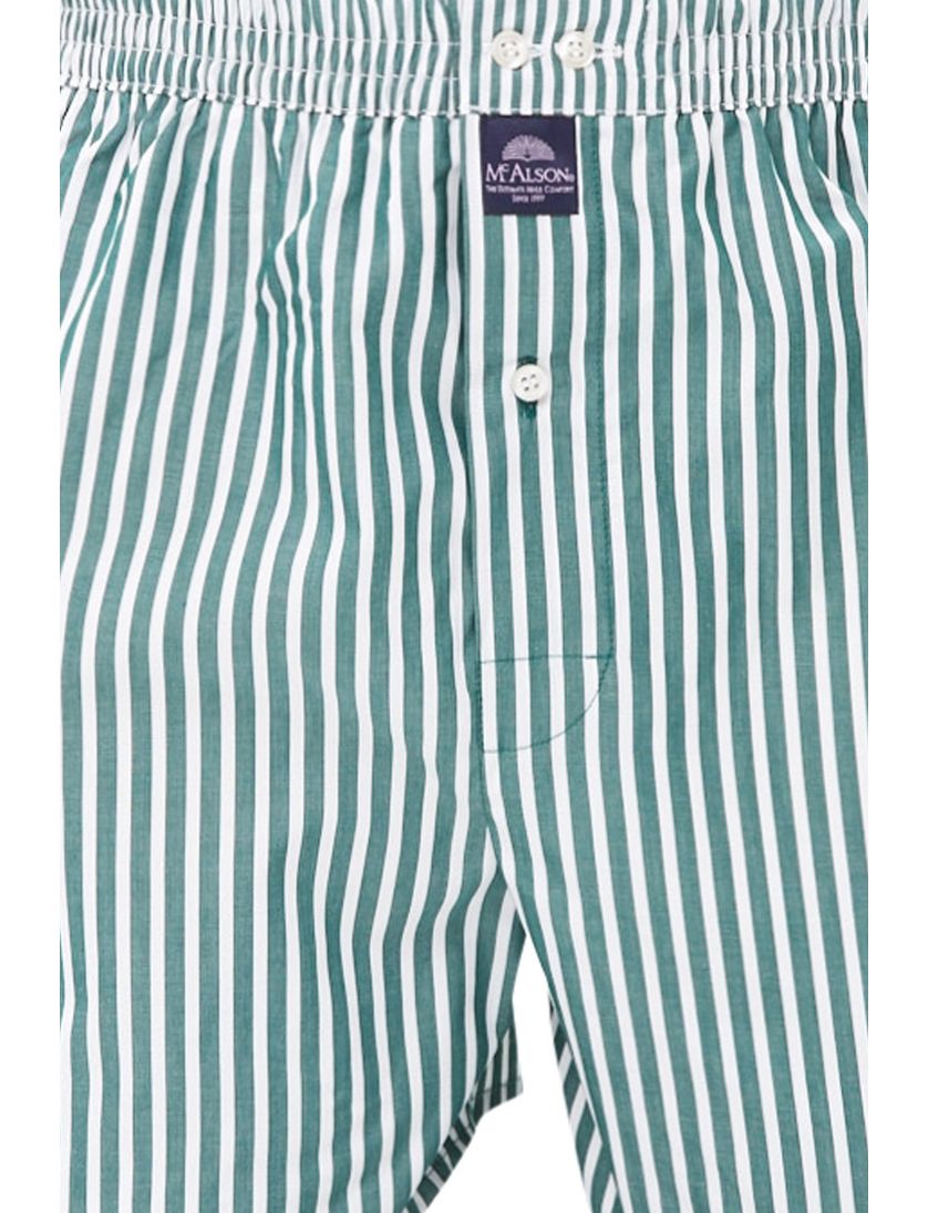 Mc Alson boxershort groen gestreept