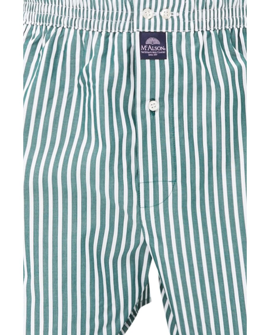 Mc Alson boxershort groen gestreept
