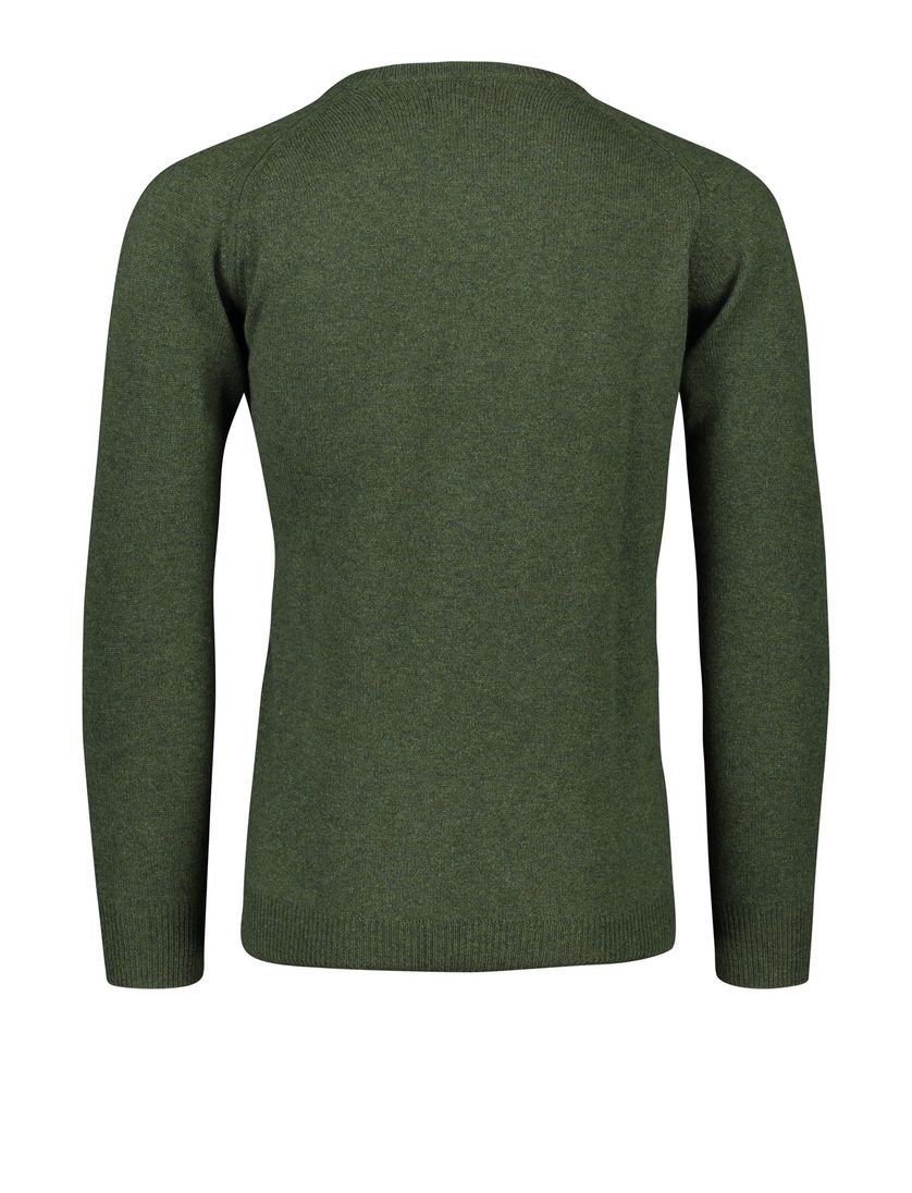 Alan Paine trui groen lamswol v-hals