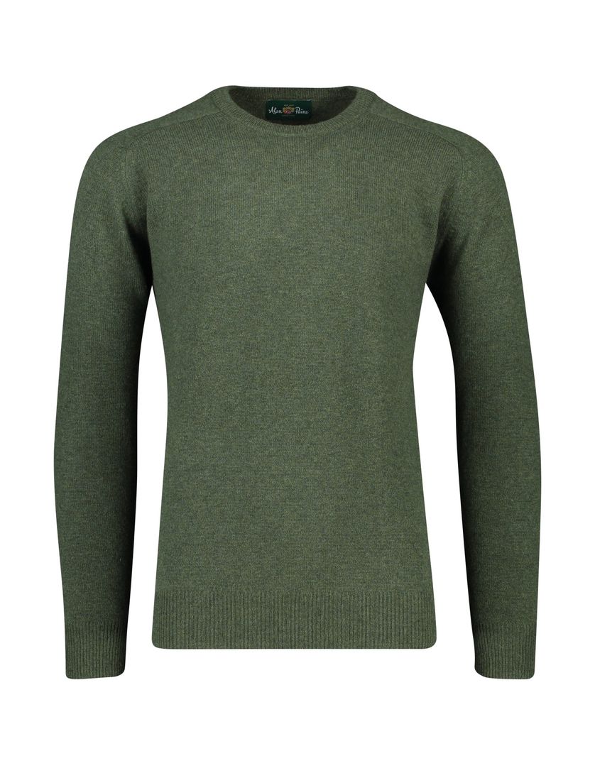 Pullover Alan Paine groen lamswol
