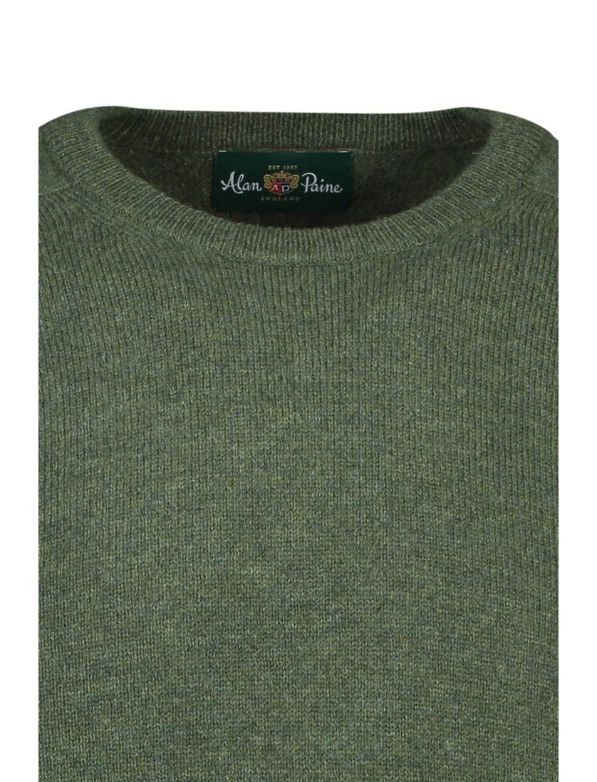 Pullover Alan Paine groen lamswol