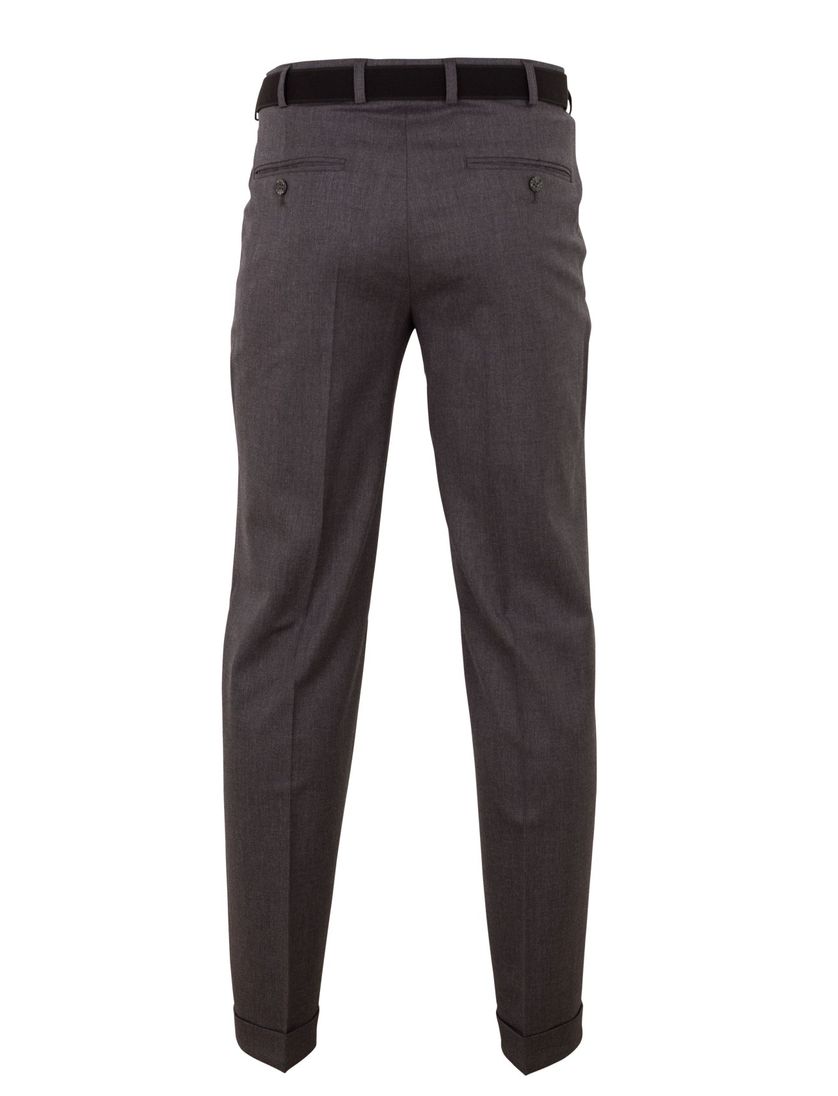 m.e.n.s. pantalon Paris-U middengrijs wol bandploo