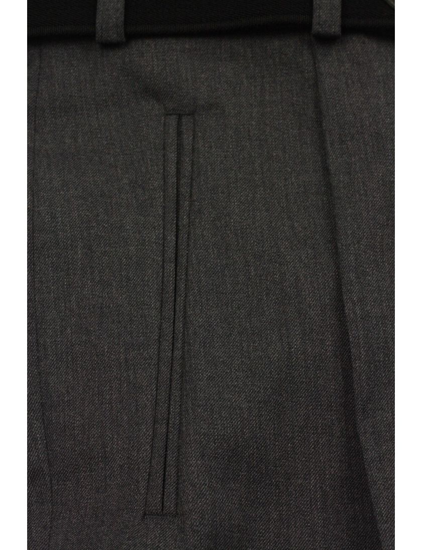 m.e.n.s. pantalon Paris-U middengrijs wol bandploo