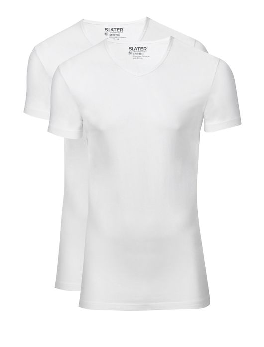 t-shirt Slater effen katoen wit