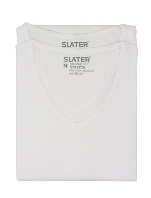 t-shirt Slater effen katoen wit