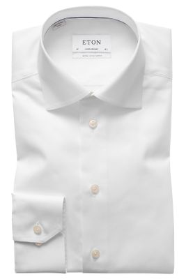 Eton Eton overhemd mouwlengte 7 wit twill