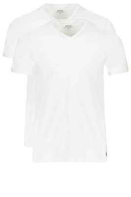 Polo Ralph Lauren Ralph Lauren t-shirt wit uni v-neck 2 pack