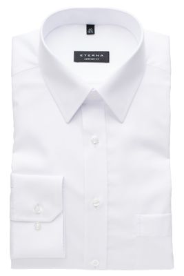 Eterna Wit overhemd Eterna strijkvrij Comfort Fit