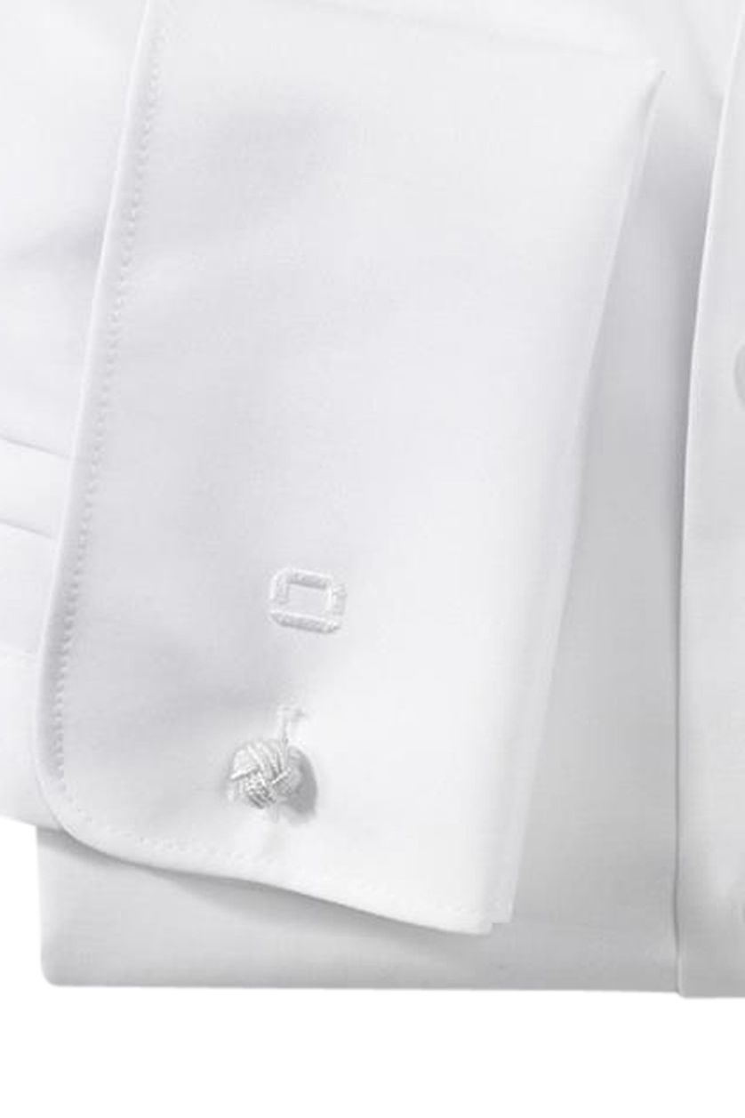 Overhemd Olymp kreukvrij wit dubbele manchet strijkvrij