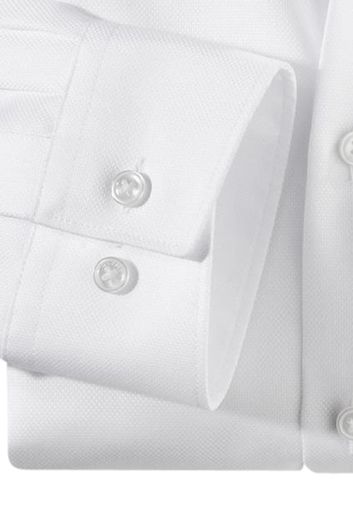 Olymp wit overhemd dress Mdern Fit structuur strijkvrij