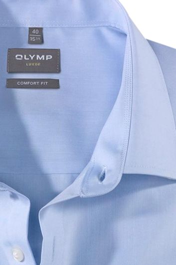 Olymp Luxor overhemd strijkvrij licht blauw