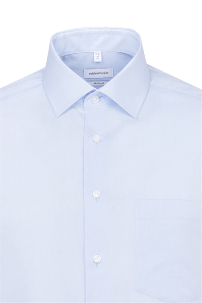 Overhemd Seidensticker blauw strijkvrij
