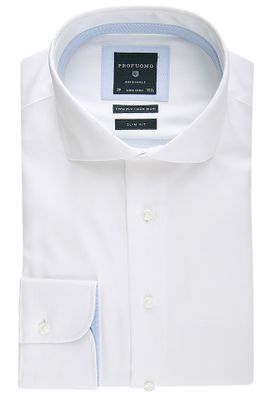 Profuomo Profuomo overhemd cutaway slim fit wit