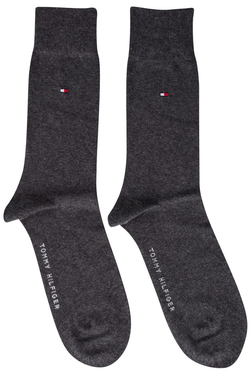 Tommy Hilfiger sokken 2-pack antraciet