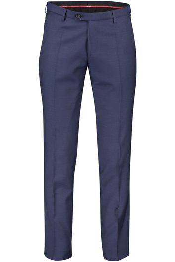 Club of Gents pantalon mix en match blauw effen slim fit 