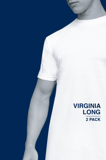 Alan Red Virginia Long t-shirt wit 2-pack