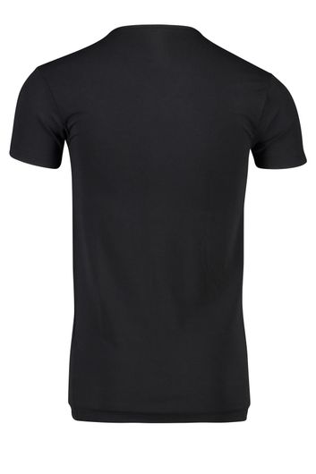 Alan Red Baltimore t-shirt zwart effen katoen