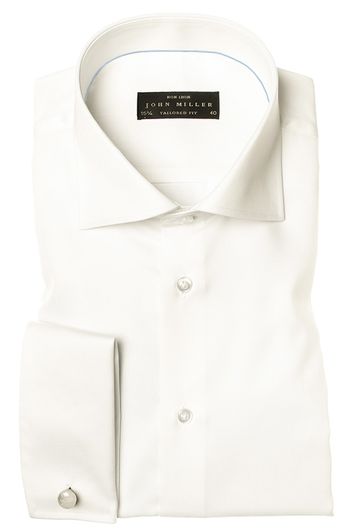 Overhemd John Miller dubbele manchet Tailored Fit