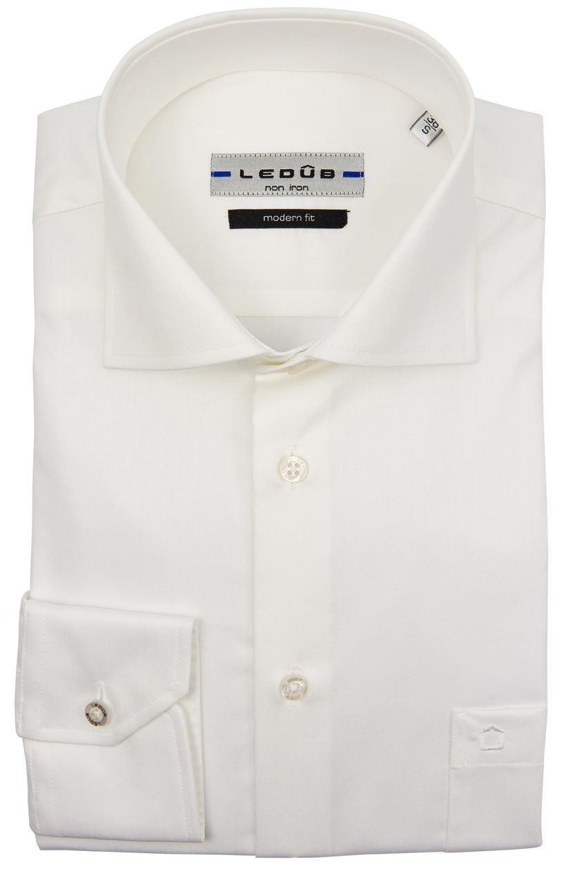 Overhemd Ledub wit mouwlengte 7