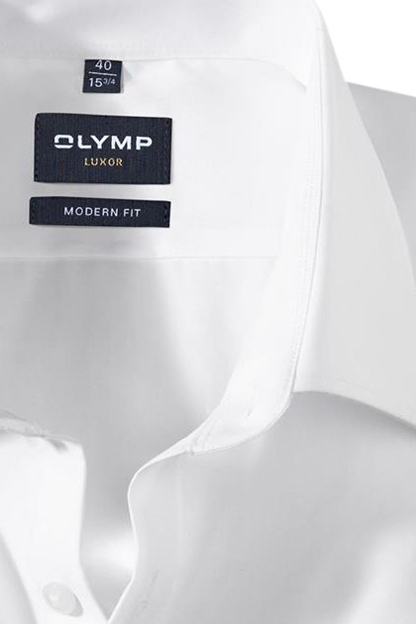 Olymp overhemd mouwlengte 7 Luxor Modern Fit wit effen katoen normale fit