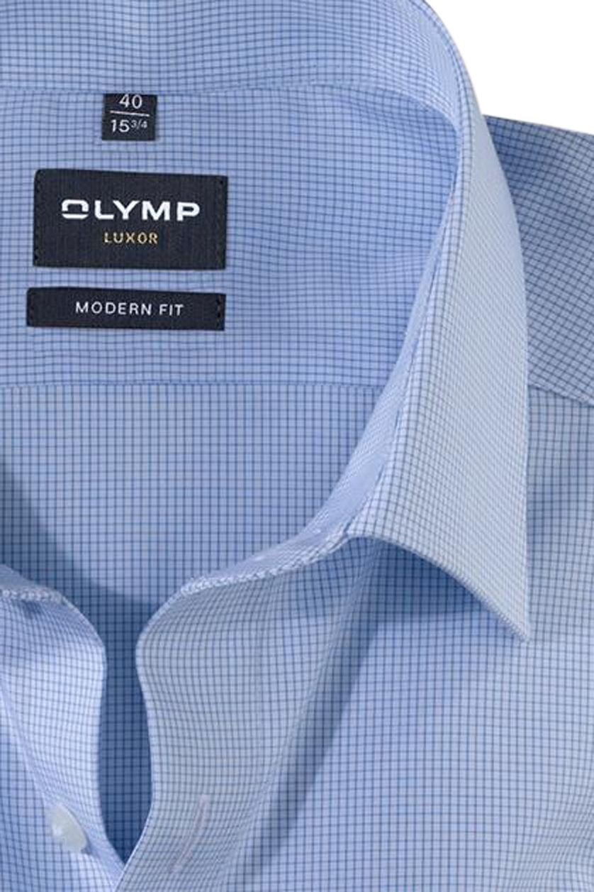 Overhemd Olymp ruitje mouwlengte 7 modern fit