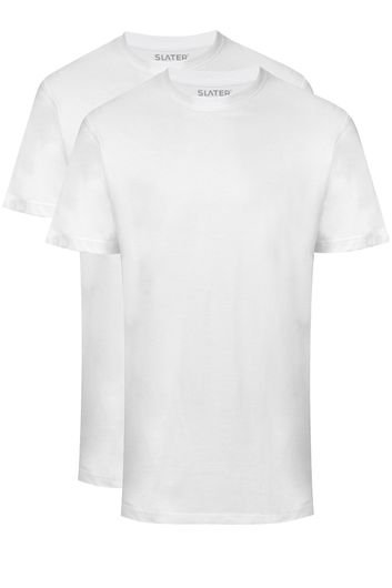 T-shirts Slater wit ronde hals basic 2-Pack