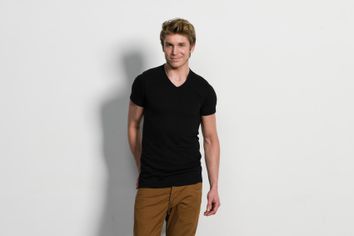Katoenen Slater t-shirts 2-pack zwart